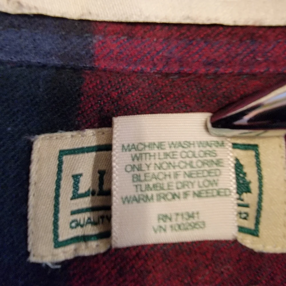 LL Bean Men’s‎ Plaid Flannel Shirt Button Down Traditional Fit XXLT